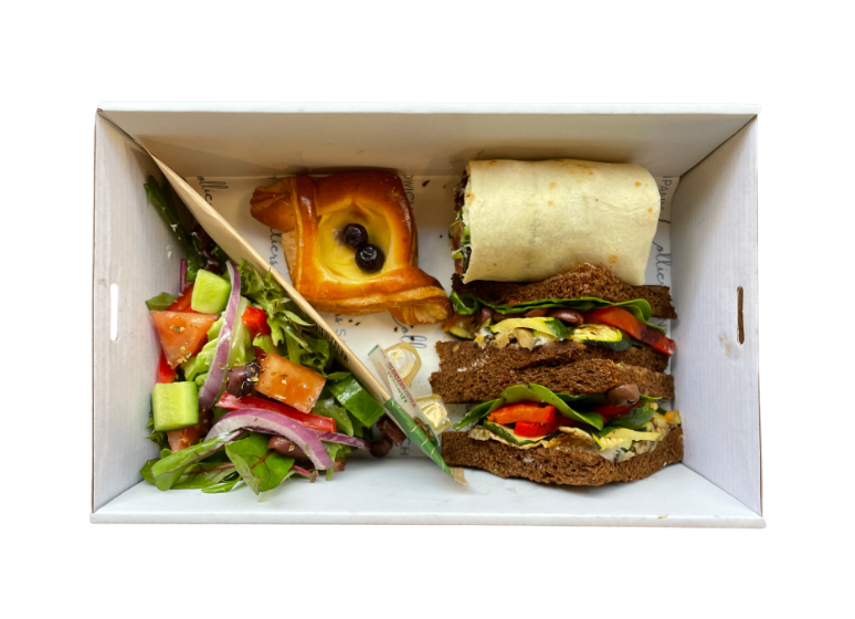 Gourmet Sandwich and Wrap Lunch Box (Vegetarian)